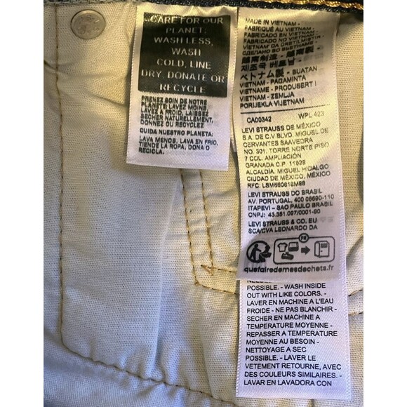 NWT ~ Levi's 501 Original Men's Blue Straight Leg Big E Jeans Size 30 x 30 - Picture 12 of 15